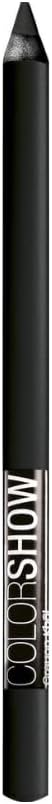 Maybelline New York Color Show Crayon Kohl Eyeliner Pencil Number 100, Ultra Black