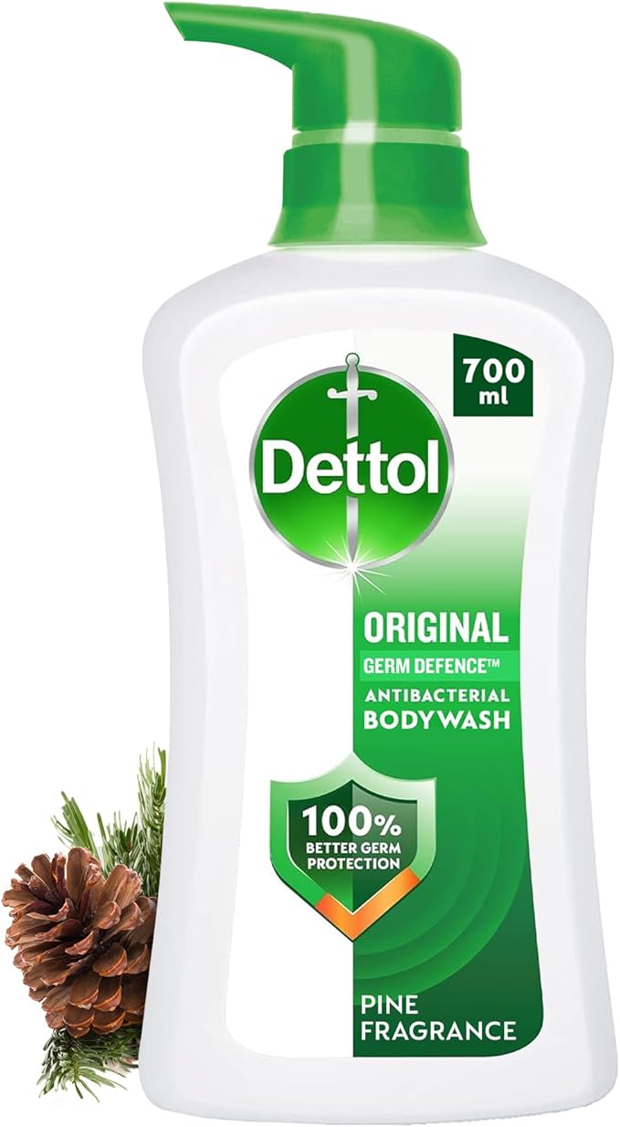 Dettol Original Showergel & Bodywash, Pine Fragrance for Effective Germ Protection & Personal Hygiene, 700ml (Packaging may vary)