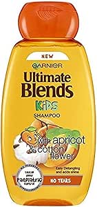 Garnier Ultimate Blends with Apricot & Cotton Flower Kids Shampoo 250ml, 250 ml (Pack of 1)