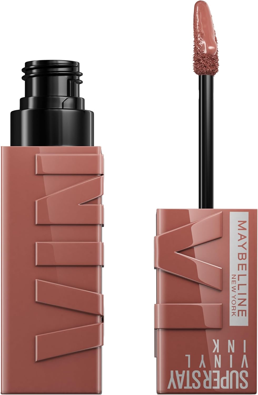 Maybelline New York Super Stay Vinyl Ink Nudes Longwear Transfer Proof Gloss Lipstick, Punchy