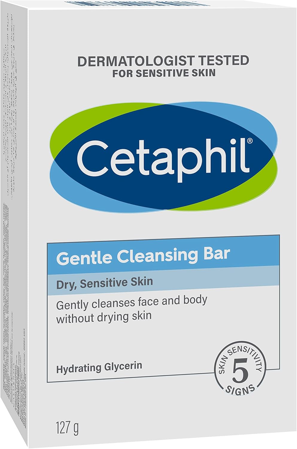 CetaPhil Gentle Cleansing Bar, Face & Body Wash for Men & Women, Dry to Normal Sensitive Skin, Unscented