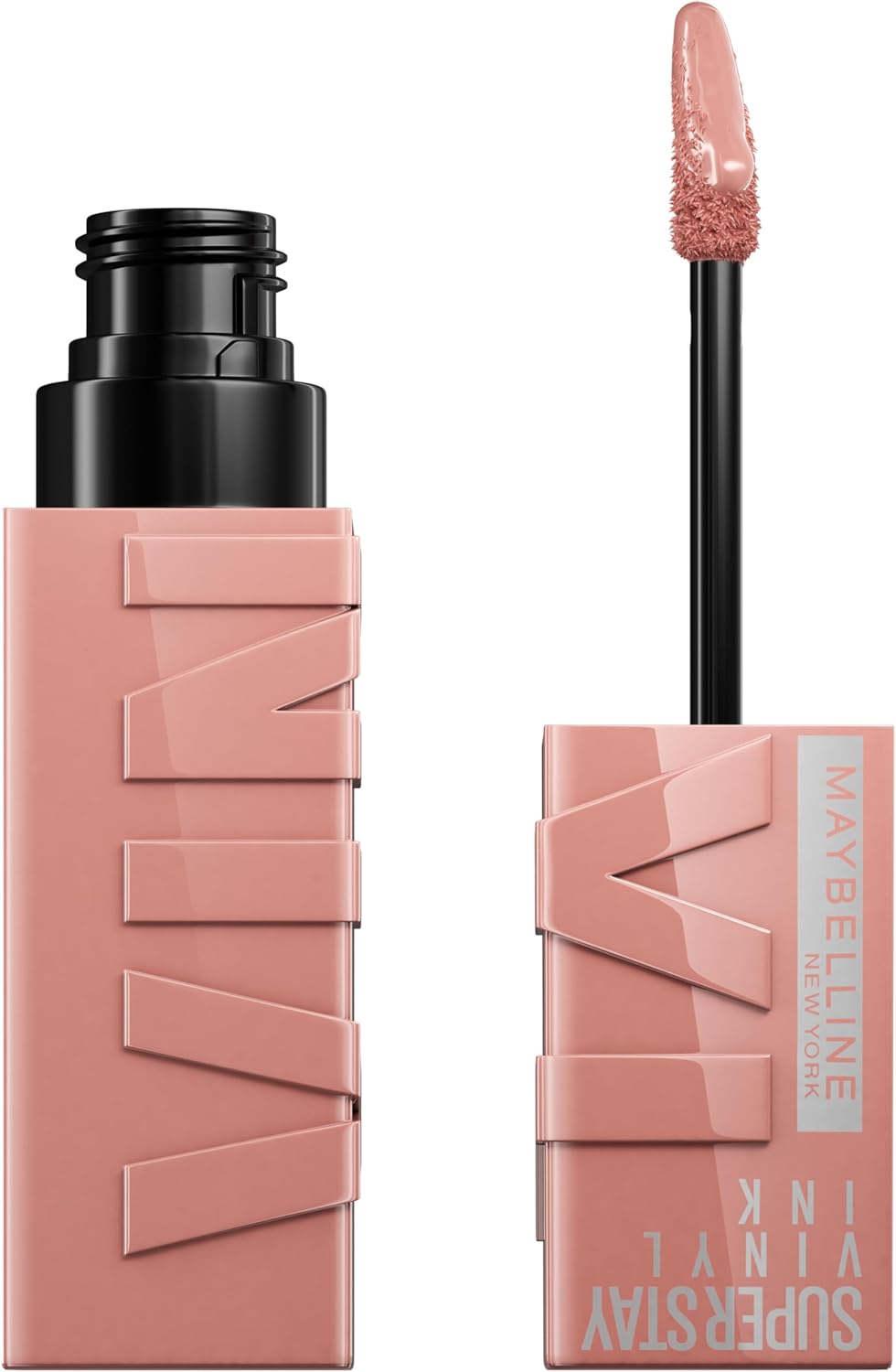 Maybelline New York Super Stay Vinyl Ink Nudes Longwear Transfer Proof Gloss Lipstick, Captivated