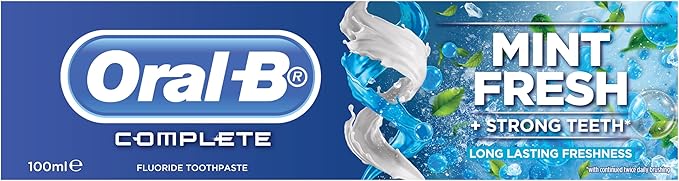 Oral-B, Mint Fresh + Strong Teeth Long Lasting Freshness Toothpaste, 100 ml