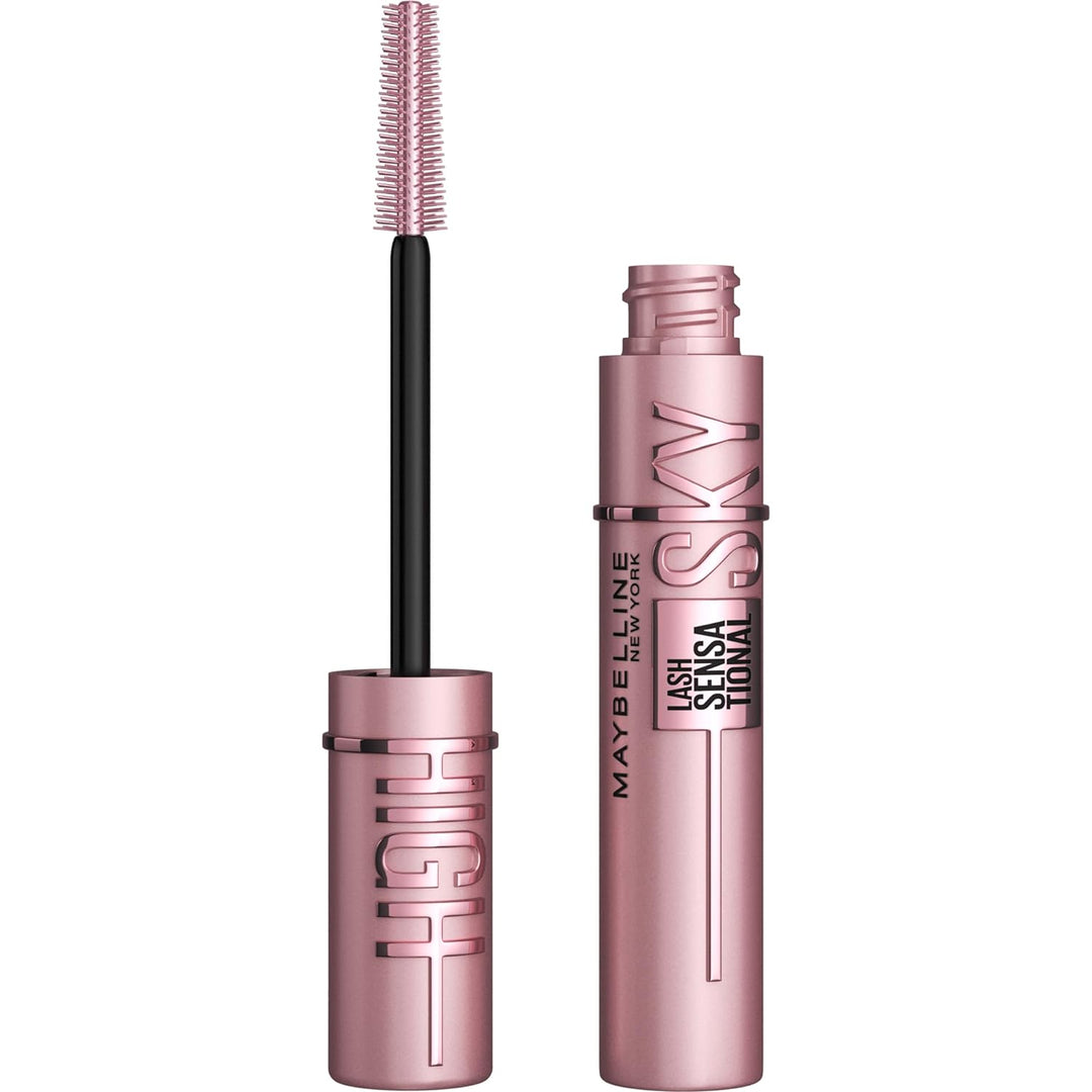 New York Lash Sensational Sky High Washable Mascara Makeup, Volumizing, Lengthening, Defining, Curling