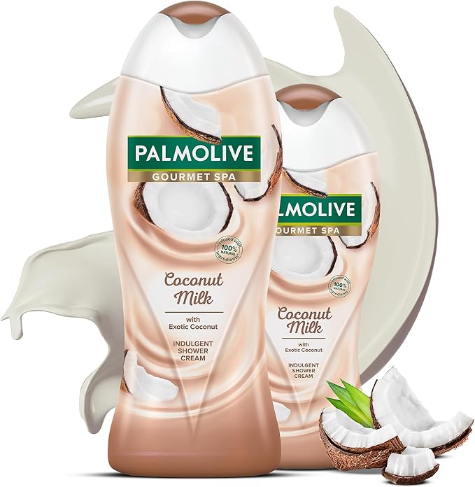 Palmolive Shower Gel Cream Gourmet Spa Coconut Milk, 500ml + 250ml