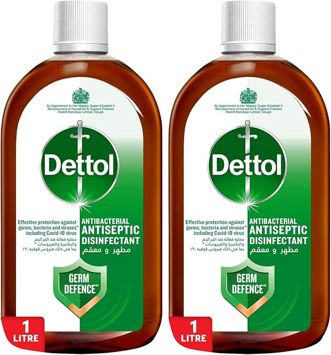Dettol Antiseptic Antibacterial Disinfectant Liquid for Effective Germ Protection & Personal Hygiene, Used in Floor Cleaning, Bathing and Laundry, 2L (Packaging may vary)