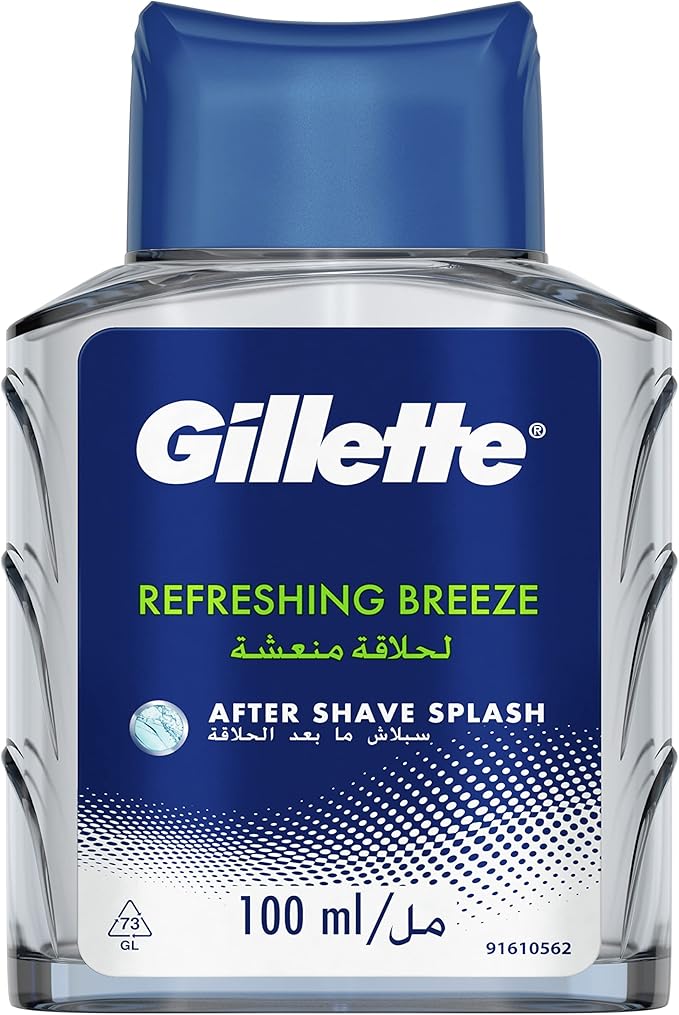 Gillette Refreshing Breeze, Splash After Shave, 100ml, Multicolor