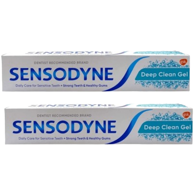 Sensodyne Deep Clean Gel Toothpaste 75ml Pack of 2