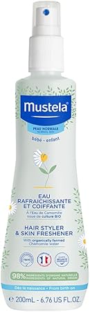 Mustela Baby Hair Styler & Skin Freshener - with Natural Avocado & Chamomile Water, 200ml