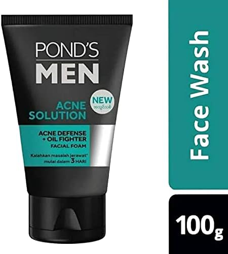 Pond's Men Acne Solution Facial Foam Acne Defense + Oil Control