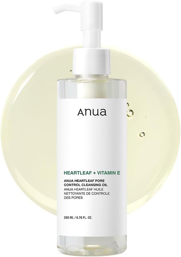 Anua Heartleaf Pore Control Cleansing Oil Korean Facial Cleanser 6.76 Fl 200ml