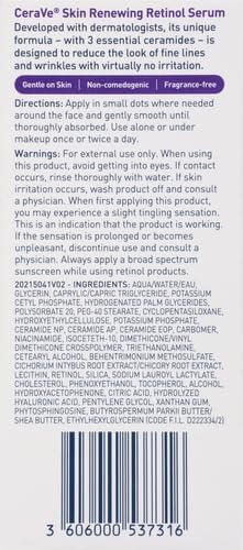 Cerva Ve ANTI AGING SKIN RENEWING RETINOL SERUM 1 FL OZ (30ML)