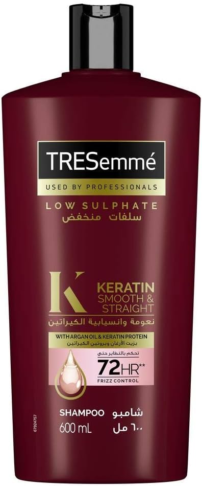 Keratin Smooth & Straight Shampoo , 600 ml