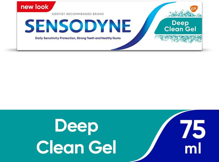 Sensodyne Deep Clean Gel Toothpaste 75ml Pack of 2