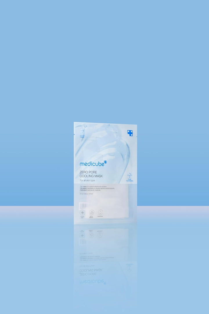 Medicube Zero Pore Cooling Mask | Pore Tightening & Sebum Control | Niacinamide, Adenosine & Quad Pore Care| Alcohol-Free Cooling Sheet Mask | Hydrating & Soothing | K-Beauty Skincare I 4 Packs Only