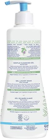 Mustela Baby Gentle Cleansing Gel - Baby Hair & Body Wash - with Natural Avocado fortified with Vitamin B5