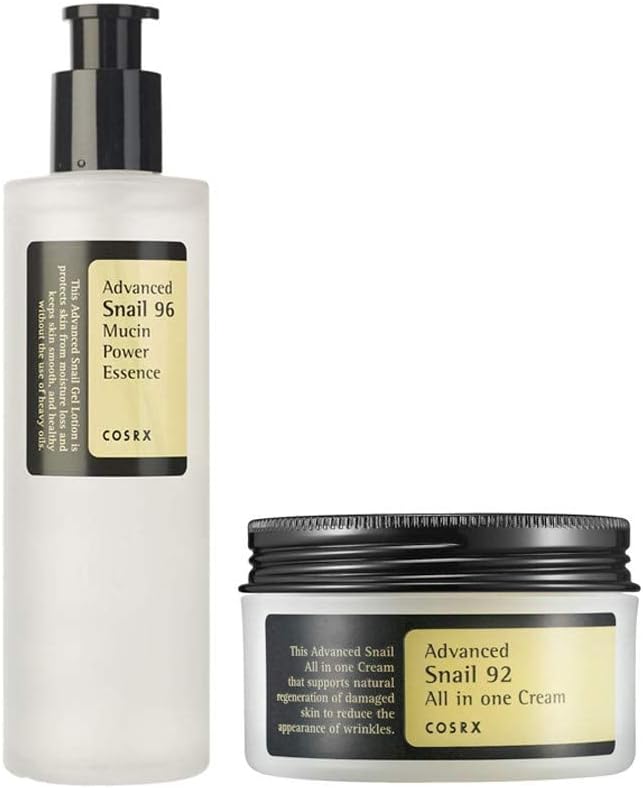 Advanced Snail 96 Mucin Power Essence and advance snail 92 all in one cream Set