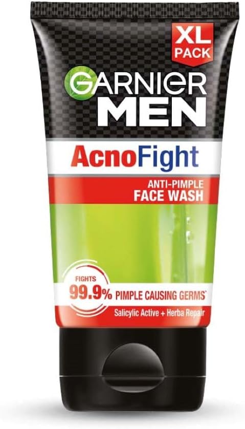 Garnier Men Acno Fight Anti-Acne Face Wash Salicylic Acid + Herba Repair 100g