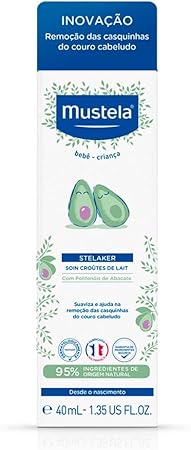 Mustela Baby Cradle Cap Cream - Newborn safe - with Natural Avocado - Paraben Free & Fragrance Free - 40ml