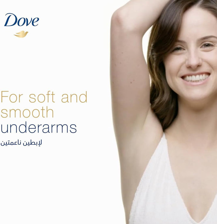 Dove Women Antiperspirant Deodorant Cream, for 24H Protection, Original, Alcohol Free with ¼ Moisturising Cream, 50ml, Pack of 2
