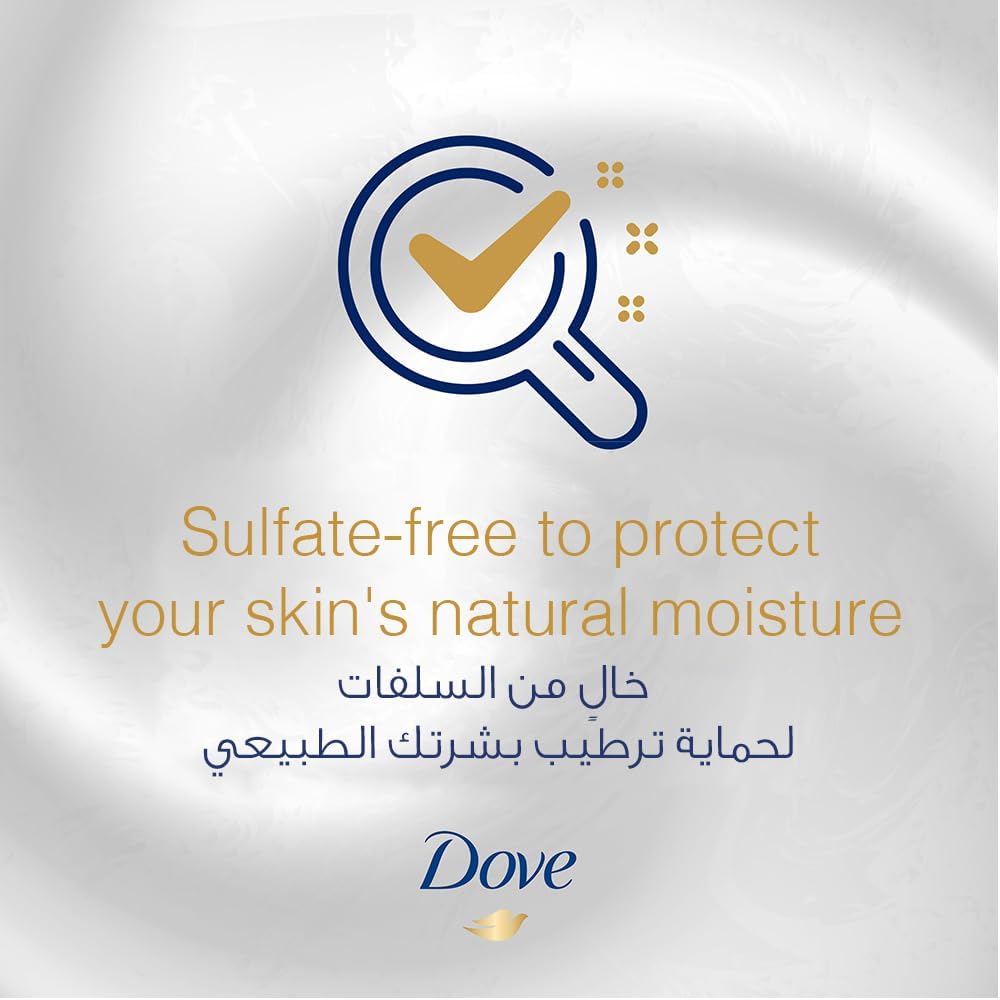 Dove Deeply Nourishing Body Wash, for Instant Moisturising, Original, with No Sulfates or Parabens, 500ml, Pack of 2
