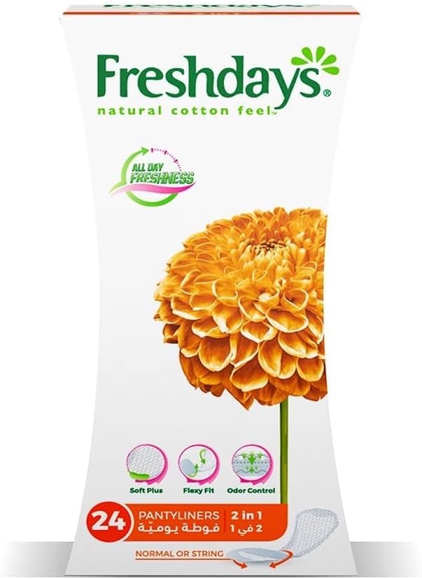 Freshdays Daily Liners Normal 2 In 1, 24 Pads