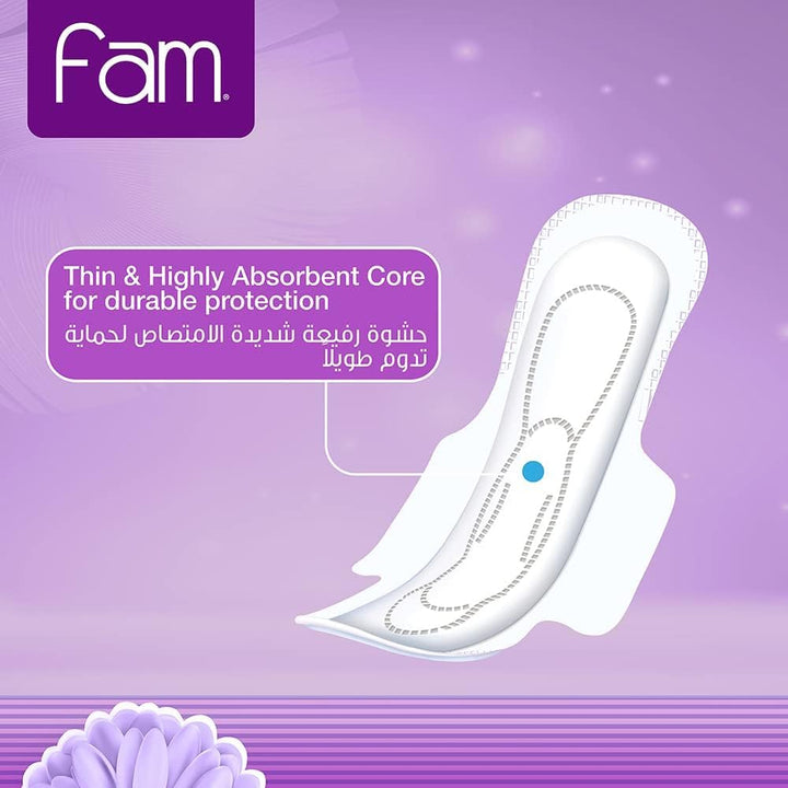 Fam Natural Cotton Feel Classic with Wings 30 Pads