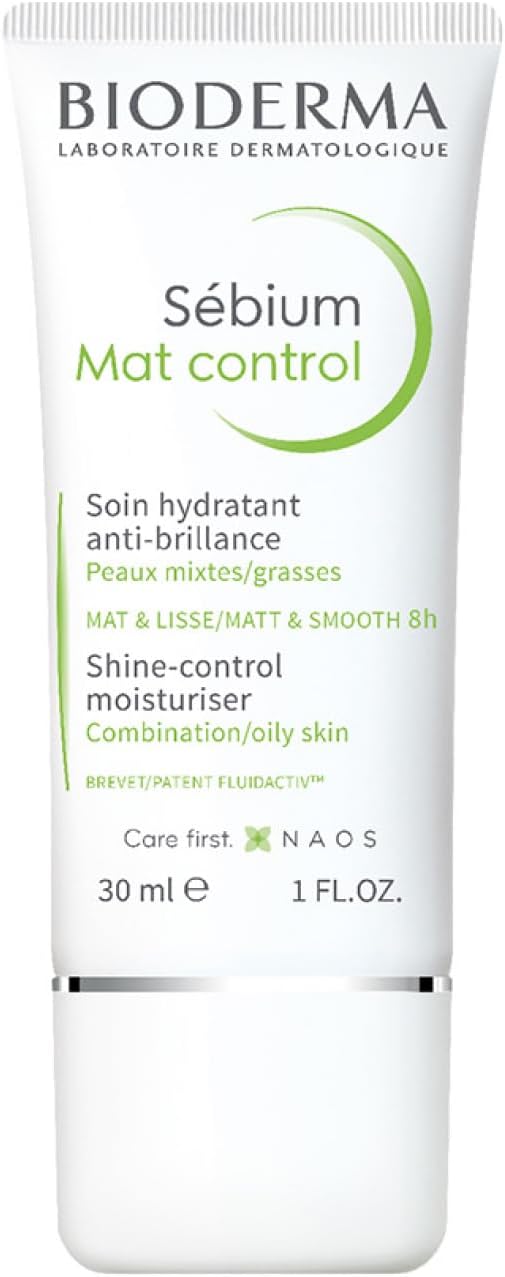 Sebium Mat Control Shine-Control Mattifying Moisturiser For Combination To Oily Skin, 30Ml, Default, 1 Fl Oz (