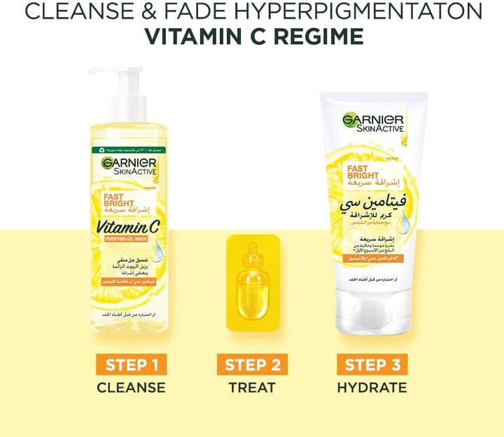 Fast Bright Vitamin C Brightening Ampoules For Dark Circles, Multipack, Hyperpigmentation Ampoules