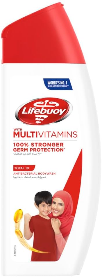 LIFEBUOY Antibacterial Body Wash, Total 10, for 100 percent stronger germ protection and hygiene, 300ml