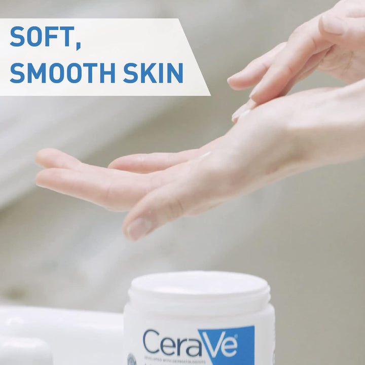 CeraVe Moisturizing Cream, Body and Face Moisturizer for Normal to Dry Skin, Body Cream with Hyaluronic Acid and Ceramides