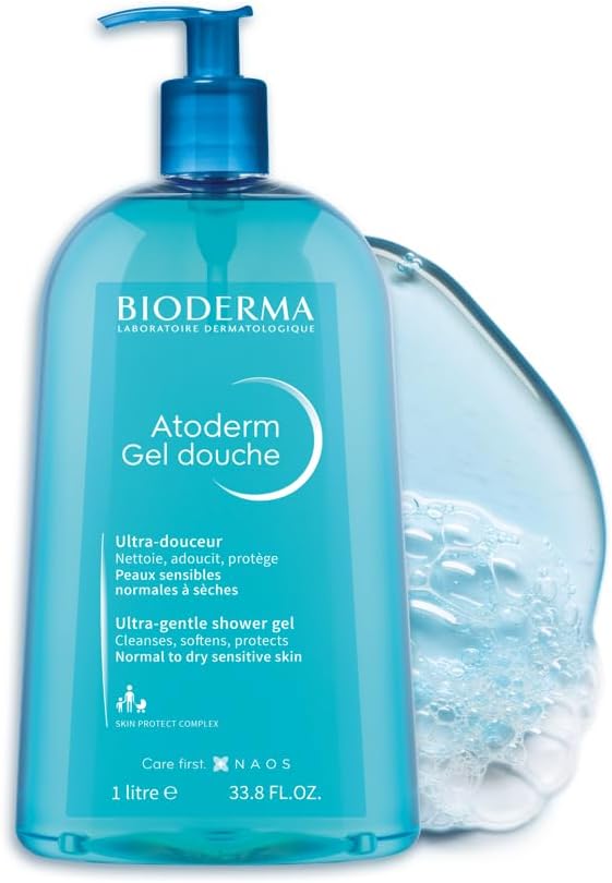 Bioderma Atoderm Shower Gel, Ultra-Gentle & Soap-Free, 1L
