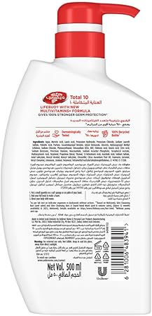 LIFEBUOY Antibacterial Body Wash, Total 10, for 100% stronger germ protection* & hygiene, 500ml / 700ml