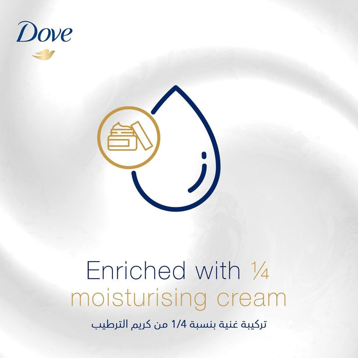 Dove Women Antiperspirant Deodorant Cream, for 24H Protection, Original, Alcohol Free with ¼ Moisturising Cream, 50ml, Pack of 2