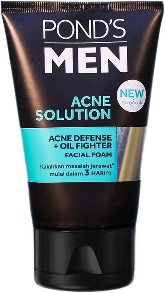 Pond's Men Acne Solution Facial Foam Acne Defense + Oil Control