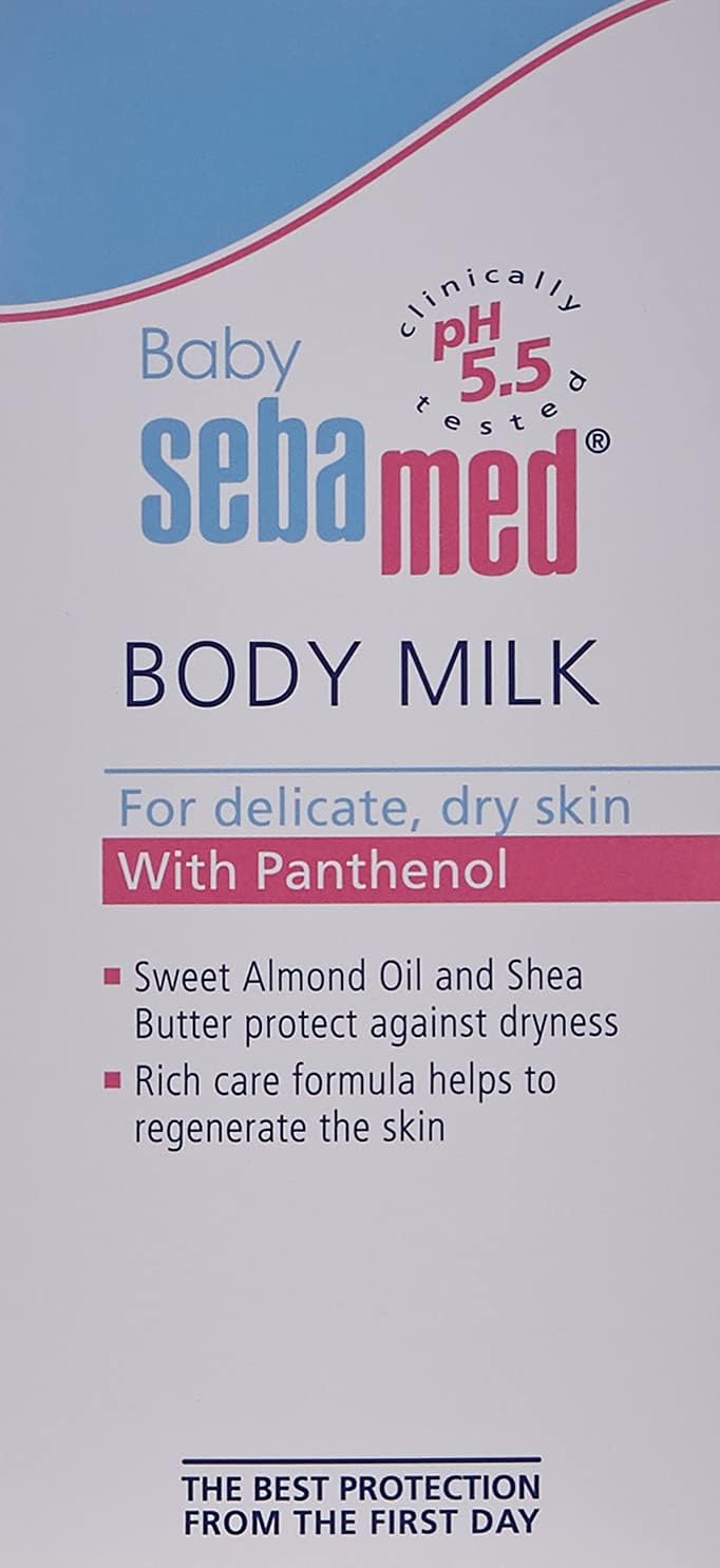 Sebamed Baby Body Milk, 200 ML, White
