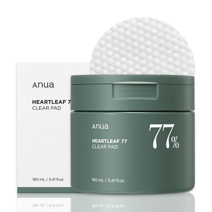 ANUA Heartleaf 77 Toner Pad, Mild Exfoliating Facial Pads for Glass Skin, Hydrating Pore Care for Sensitive Skin, Heartleaf Extract, PHA, Centella, Non comedogenic, Korean Skin Care (70 Pads)