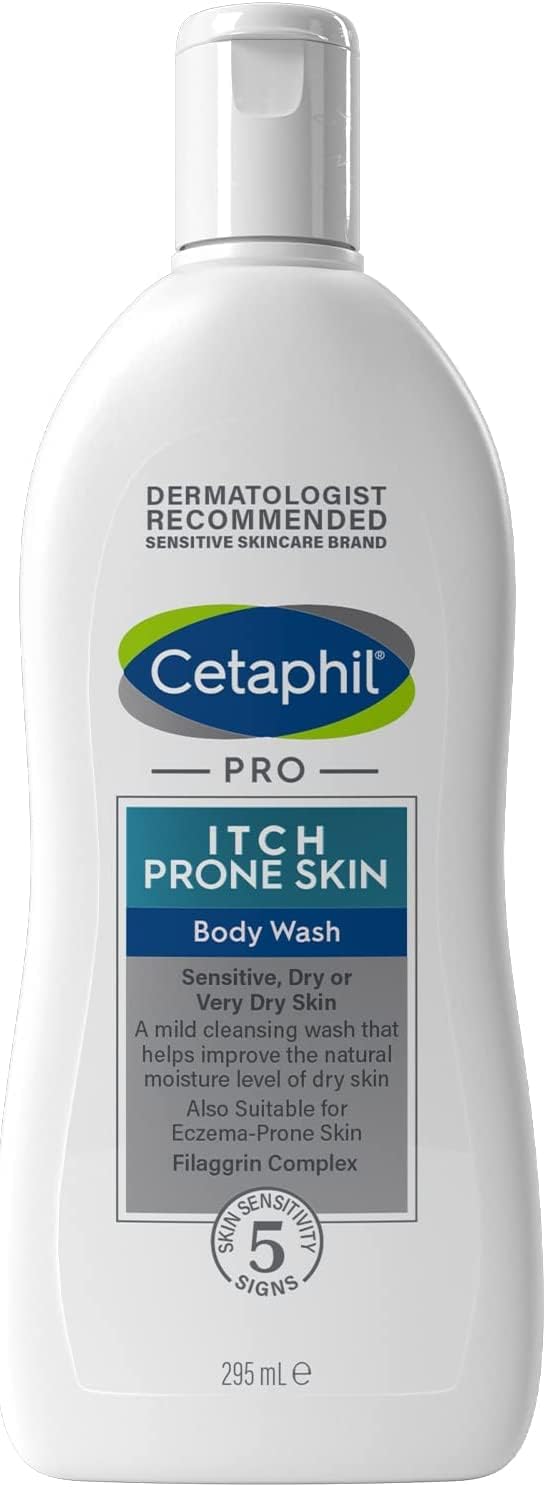 CetaPhil PRO Body Wash, 295ml, For Itch Prone & Eczema Prone Skin, With Niacinamide & Shea Butter, Vegan Friendly