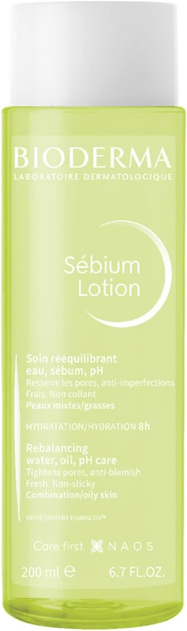 Sebium Lotion Rebalancing Water Oil for Combination to Oily Skin, 200ml