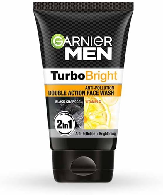 Garnier Men Power White Anti-Pollution Double Action Facewash, 100Gm