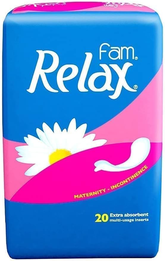 Fam Relax Natural Cotton Feel, Maternity Sanitary Pads, 20 Pads
