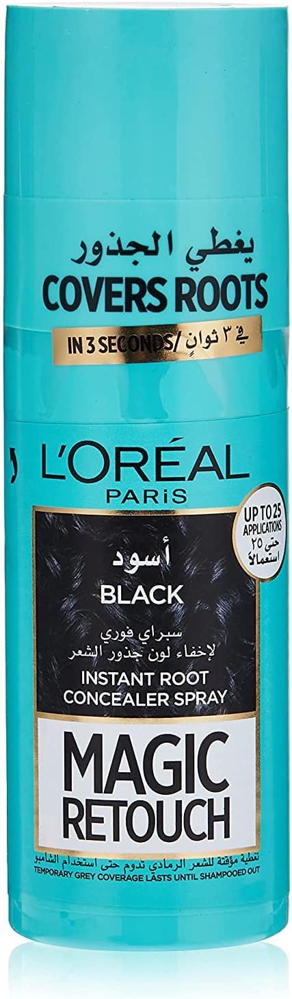 L'Oreal Paris Magic Retouch Instant Root Concealer, Black 100g