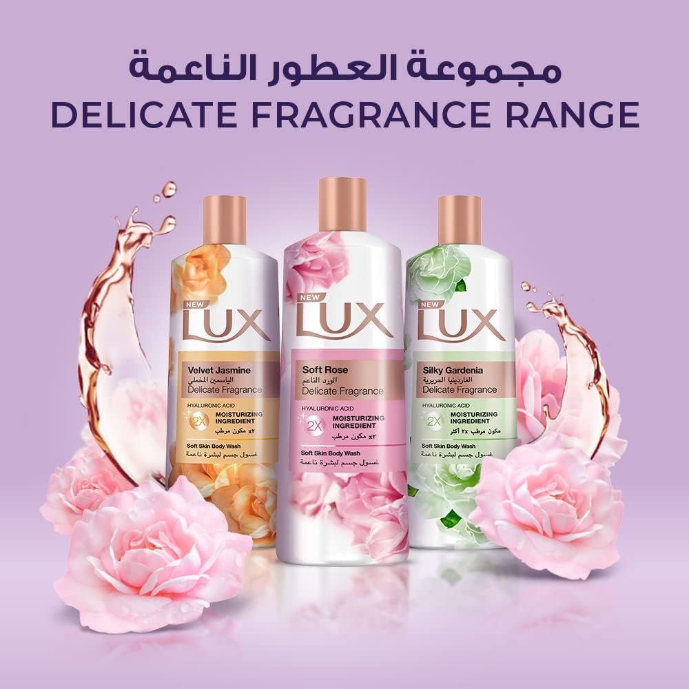 Lux Dewy Sakura Delicate Fragrance Hyaluronic Acid Moisturizing Body Wash Essence 500ml