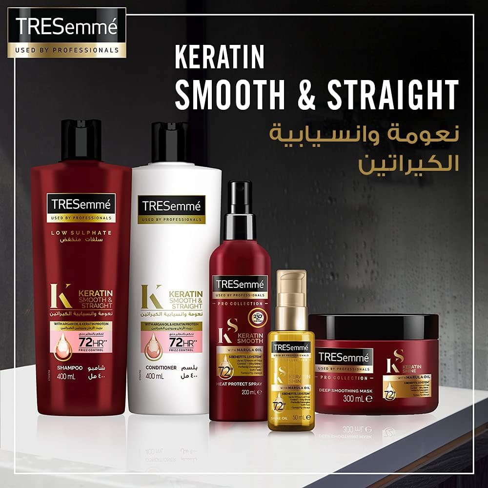 TRESemmé Keratin Smooth Mask with Marula Oil, for Soft and Hair, 180ml