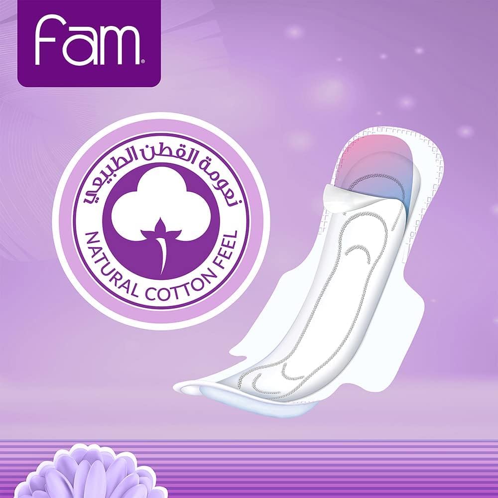 Fam Natural Cotton Feel Classic with Wings 30 Pads