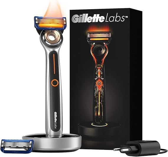 Gillette Labs Heated Razor For Men Starter Kit, Black