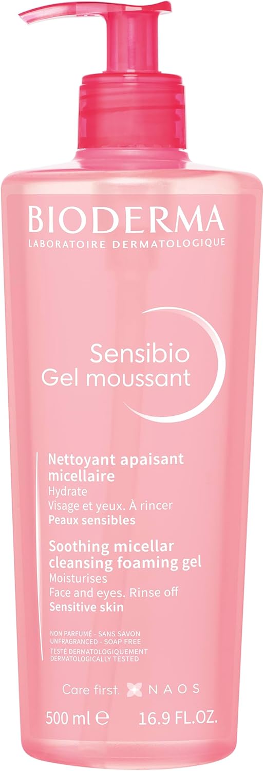 Sensibio Soothing Micellar Cleansing Foaming Gel For Sensitive Skin, 500 ml