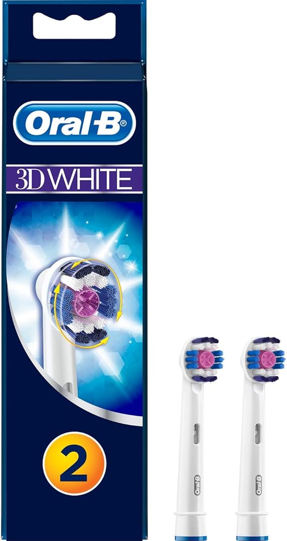 Oral-B 3D White Replacement Brush Head 2 Count