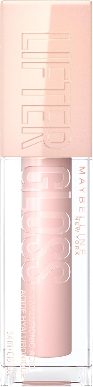 Maybelline New York Lifter Gloss, Hydrating Lip Gloss with Hyaluronic Acid, 5.4 ml, 003 Moon