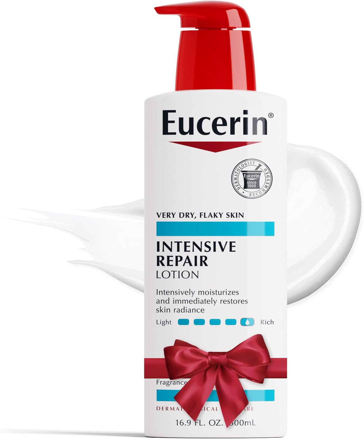 Eucerin Intensive Repair Body Lotion, Lotion for Very Dry Skin, 16.9 Fl Oz Pump Bottle